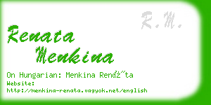 renata menkina business card